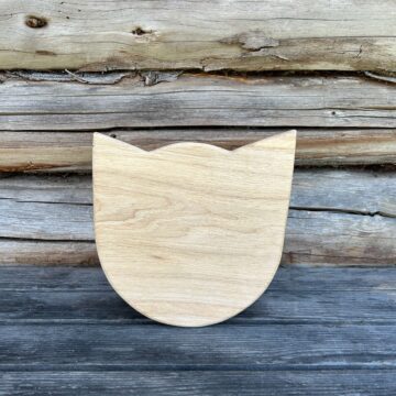 Kiisu kujuga puidust lõikelaud Loko